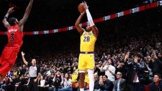 八村塁が決勝3ポイント…リーブス44得点のレイカーズがラプターズに競り勝つ