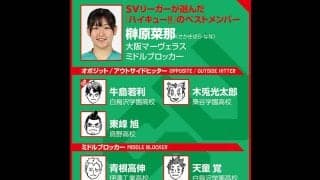 【ハイキュー‼×SVリーグ】大阪MVの榊原菜那がミドルブロッカー目線で語った、後ろを任せたい『ハイキュー‼』のリベロは？