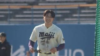 歴代最速の50メートル5秒69に明治大セカンドも驚き顔！来季は通算1盗塁から大幅増できるか？【大学日本代表候補強化合宿】