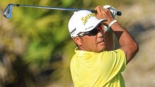 松山英樹がウッズ主催大会V　プレーオフの2打目は「ピンを狙っていこうという強い気持ちで打った」