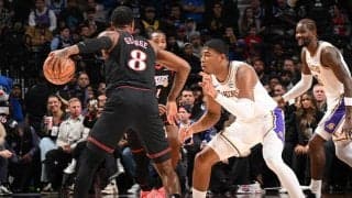 レイカーズがシクサーズに競り勝つ…復帰したドンチッチが“トリプルダブル”の活躍、八村塁は17得点