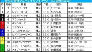 【阪神JF／枠順】有力一角が“勝率2.8％”過信禁物の枠にイン　スターアニスは安定の5枠ゲット