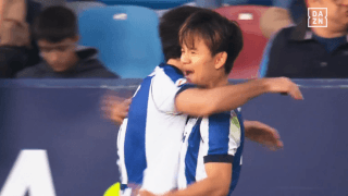 久保建英、プロキャリア初のヘディングゴール！クラブレベルでは45点目で自身初 大ジャンプから相手GKを欺くゴラッソ