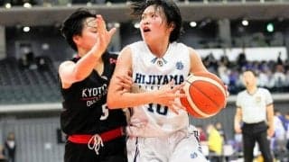 高校バスケ、広島の比治山女子は1回戦で敗退　序盤は接戦の攻防
