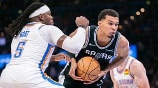 スパーズが首位サンダーに対して3連勝…第2Qからリードを許さず、ウェンバンヤマが19得点11リバウンド