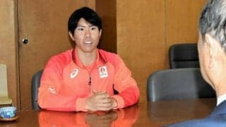 デフリンピック400メートル障害に出場の石本選手が結果報告　岡山