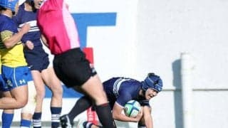 桐蔭学園3連覇　鍛えたキックで貢献　曽我選手　全国高校ラグビー