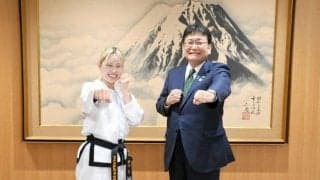 世界テコンドーで団体3位　千葉市の成沢さん、力とキレのある型披露