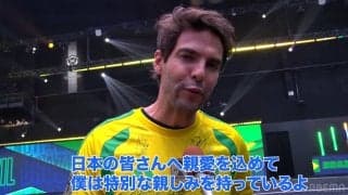 レジェンド・カカ登場に場内沸騰！華麗なPK弾＆神への祈りにネイマールも大興奮！日本には「特別な親しみを持っている」【キングスW杯】