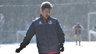 J3福島入り「カズ」練習初参加　時折笑顔も