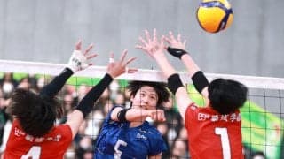 女子の大阪・金蘭会、フルセットで東九州龍谷に勝利　7年ぶりの決勝進出　春高バレー