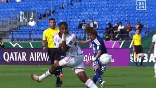 「ギュイーンて伸びてる」日本代表MFが衝撃ゴール！「横綱だ」「世界に見つかってもうた」大関友翔の“急加速シュート”にSNS騒然【U23アジアカップ】