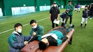 ひじの故障防げ　小中学生球児180人に「野球ひじ」の検診　静岡市