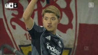 「キック精度まじで高いな」堂安律、“完璧クロス”でゴラッソをアシスト！「めっちゃ良いボール」CKからヘディング弾をお膳立てした瞬間