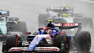 【F1】角田裕毅が表彰台のチャンスを逃した日　雨のコンディションで「水を得た魚」のように快走した