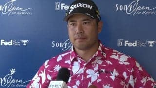 松山英樹「気分良く終われて良かった」　上がり2連続バーディで「70」