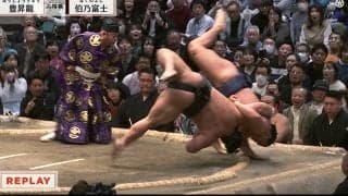 「いい表情してるぜ」伯乃富士、豊昇龍に“取り直し”で惜敗 直後に見せた表情にファン興奮 横綱も鬼の形相