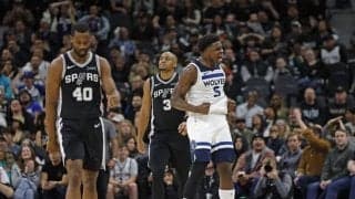 ウルブズが今季スパーズに初黒星も、アンソニー・エドワーズがキャリアハイの55得点