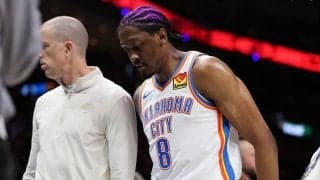 王者サンダーの主軸ジェイレン・ウィリアムズがハムストリング負傷で数週間の離脱