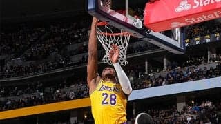 レイカーズが敵地8連戦を白星発進…第4Qに逆転してナゲッツを撃破、八村塁は9得点6リバウンド