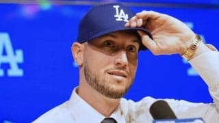 タッカーがド軍入団会見「正直ワクワク」　4年380億円で正式加入、指揮官の構想「2番か3番」