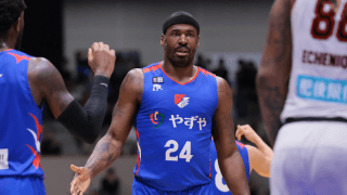 B2福岡のジャスティン・バーレルがILから抹消…今季15.6得点のビッグマンが復帰