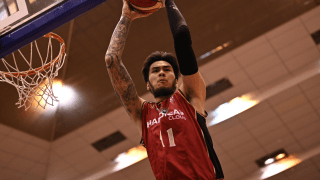 越谷のカイ・ソットが前十字靭帯断裂から1年ぶりに戦列復帰…220センチの体格を誇る23歳