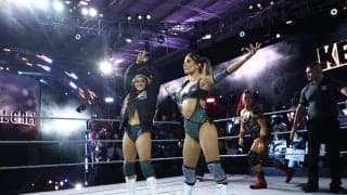 「どっちが技をかけたの？」気鋭の美女レスラー、“一瞬の無駄もない”斬新アクロバティック技に会場騒然