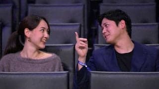 大谷翔平「私の愛する妻、真美子へ」　はにかみながら感謝…英語のみで伝えた2分半