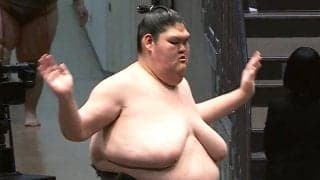 「不思議なバランス」「手足細い」巨漢力士、“ほっそり”手足にファン驚き