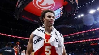 ホークスの先発ガード、ダイソン・ダニエルズが約1カ月半ぶりに3ポイント成功