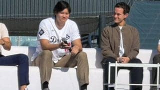 大谷翔平、“欠席”の山本由伸は「また格下げかな」　イジり連発にファンフェス場内爆笑