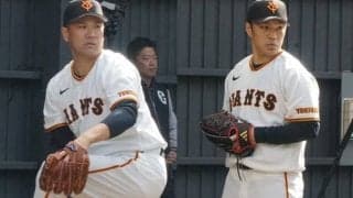 田中将大＆則本昂大、キャンプ初日から“共演”　ブルペンで投げ込み…巨人でコンビ再結成