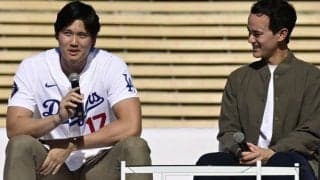 ド軍イベント欠席の由伸は「調子に乗ってる？」　米局の問いに答えた大谷翔平の“いじり”に笑撃「先輩さすがです」