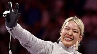 フェンシング江村美咲「数少ない趣味のひとつ」を披露　豪快な尻もちにファン「メチャカッコいいと思ったら…メチャ可愛い」