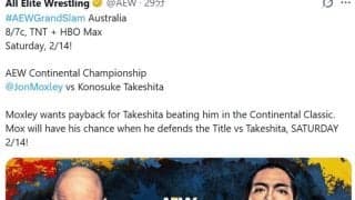 【AEW】竹下幸之介が２・14シドニーでコンチネンタル王者ジョン・モクスリーに挑戦決定