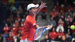 望月慎太郎は世界170位に敗戦。1勝1敗で2日目へ[デビスカップ・ファイナル予選]