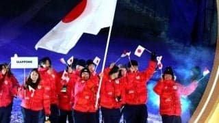 日本選手団の旗手は森重航ら　笑顔の行進「ずっと続けばいいのに」
