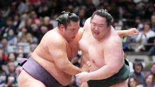 湘南乃海が十両トーナメントＶ　輝と白鷹山との同部屋優勝決定ともえ戦制した