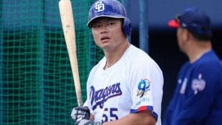中日27歳が「どんだけ飛ばすんだ」　軽々防球ネットを直撃…ファン騒然「バケモン」