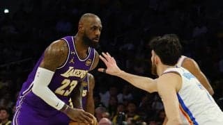 レイカーズがサンダーに敗戦で連勝ストップ…レブロンがチーム最多22得点、八村塁は2本の3Pを含む12得点