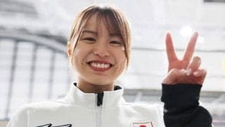 23歳ショートトラック女子が「めっちゃ寝起き」　突然の撮影にも“笑顔”…「素が可愛い」【冬季五輪】