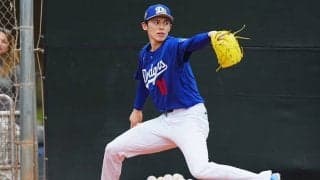 佐々木朗希、キャンプ初日にブルペン入り　変化球を交えて熱投…先発ローテ争いへ猛アピール