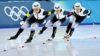 女子団体追い抜き、2位で準決勝へ　「絶対勝てる」佐藤綾乃に手応え