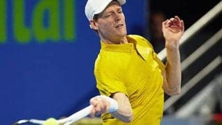  シナー 完勝で全豪OP後初戦白星 