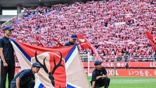 ｢綺麗でした｣｢毎回ゾクゾクする｣王者鹿島の2026ホーム開幕｢鹿島一心｣ビッグフラッグ掲出シーン映像が壮大で美しい！｢真正面からなんて、素晴らし過ぎる!!｣