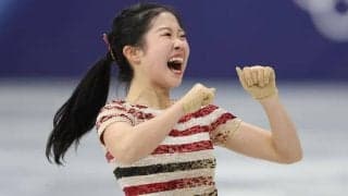 「亜美ちゃんえぐうう」笑顔キラリ…五輪日本女子4人目の“3回転アクセル”成功で「朝から輝いていた」【冬季五輪】