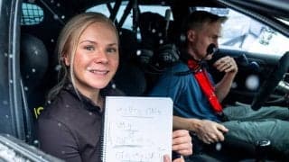 助手席が「女性だよ」 世界ラリーで唯一…“美しき情熱の案内役”に熱視線「かわええなあ」