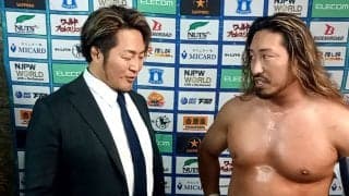 【新日本】会社についてのマイクを辻陽太が説明「これから一緒に頑張っていこうっていうこと」