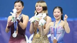 坂本花織が銀、2大会連続のメダル　中井亜美は銅　フィギュア女子